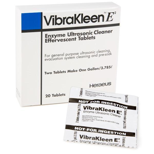 Kulzer 50037100 VibraKleen E2 Enzyme Ultrasonic Cleaner Tablets 20/Pk