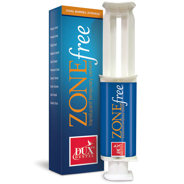 Kerr Dux Dental 27042 ZONEfree Temporary Translucent Cement Dual Barrel Syringe 15 Gm