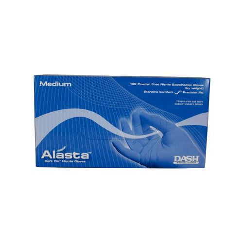 Dash Medical ALS200M Alasta Nitrile Gloves Medium Dark Blue 200/Box