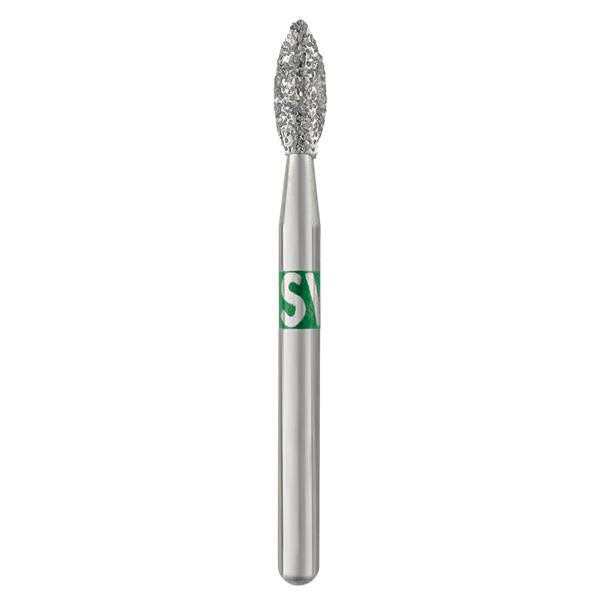 SS White 368-021C Piranha FG Friction Pointed Football Coarse Grit Diamond Burs 25/Pk