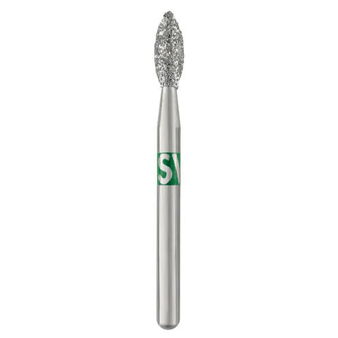 SS White 368-021C Piranha FG Friction Pointed Football Coarse Grit Diamond Burs 25/Pk