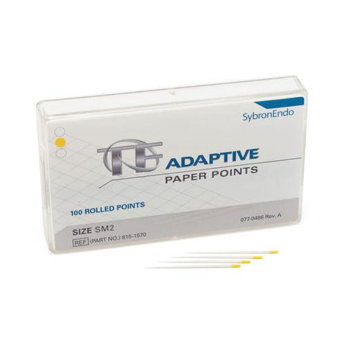 Kerr Dental 8151570 TF Adaptive Paper Points Small Yellow SM2 100/Pk