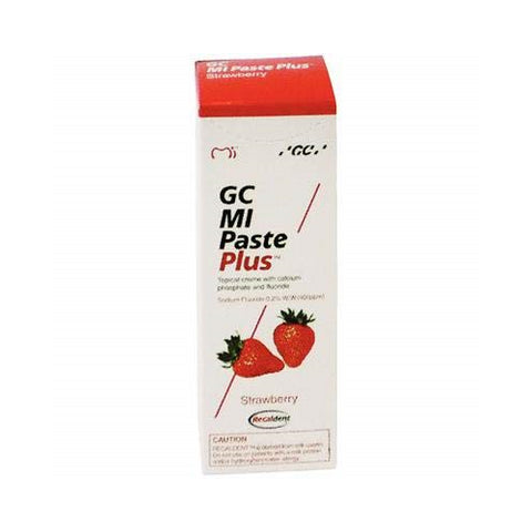 GC 422886 MI Paste Plus Strawberry Topical Tooth Cream with Calcium, Phosphate & 0.2% Fluoride 10/Pk