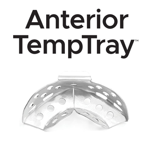 Clinician's Choice 46151 Anterior TempTray Temporary Impression Trays Metal 100/Pk