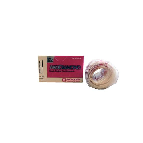 Microcopy 1114.10M NeoDiamond FG Friction Grip #1114.10 Round End Taper Medium Grit Diamond Burs 25/PK