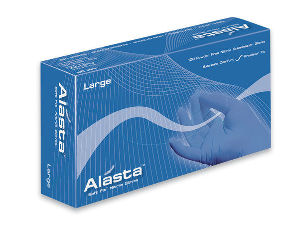 Dash Medical ALS200XL Alasta Nitrile Examination Gloves Powder Free Extra Large 200/Box