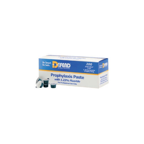 Mydent PP1600 Defend Prophy Paste Cups with Fluoride Medium Grit Cherry 200/Bx