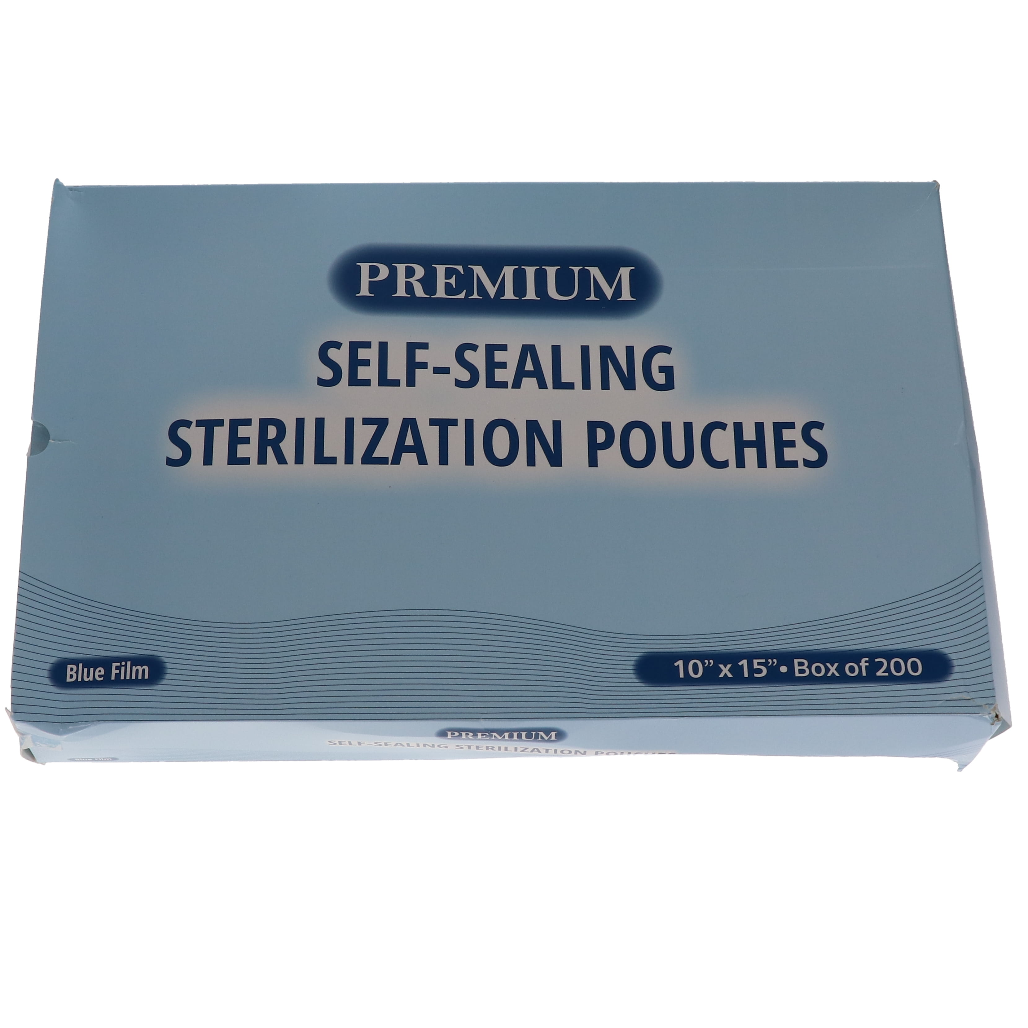 House Brand Dentistry 100531 Self-Sealing Sterilization Pouch Paper/Blue Film 10