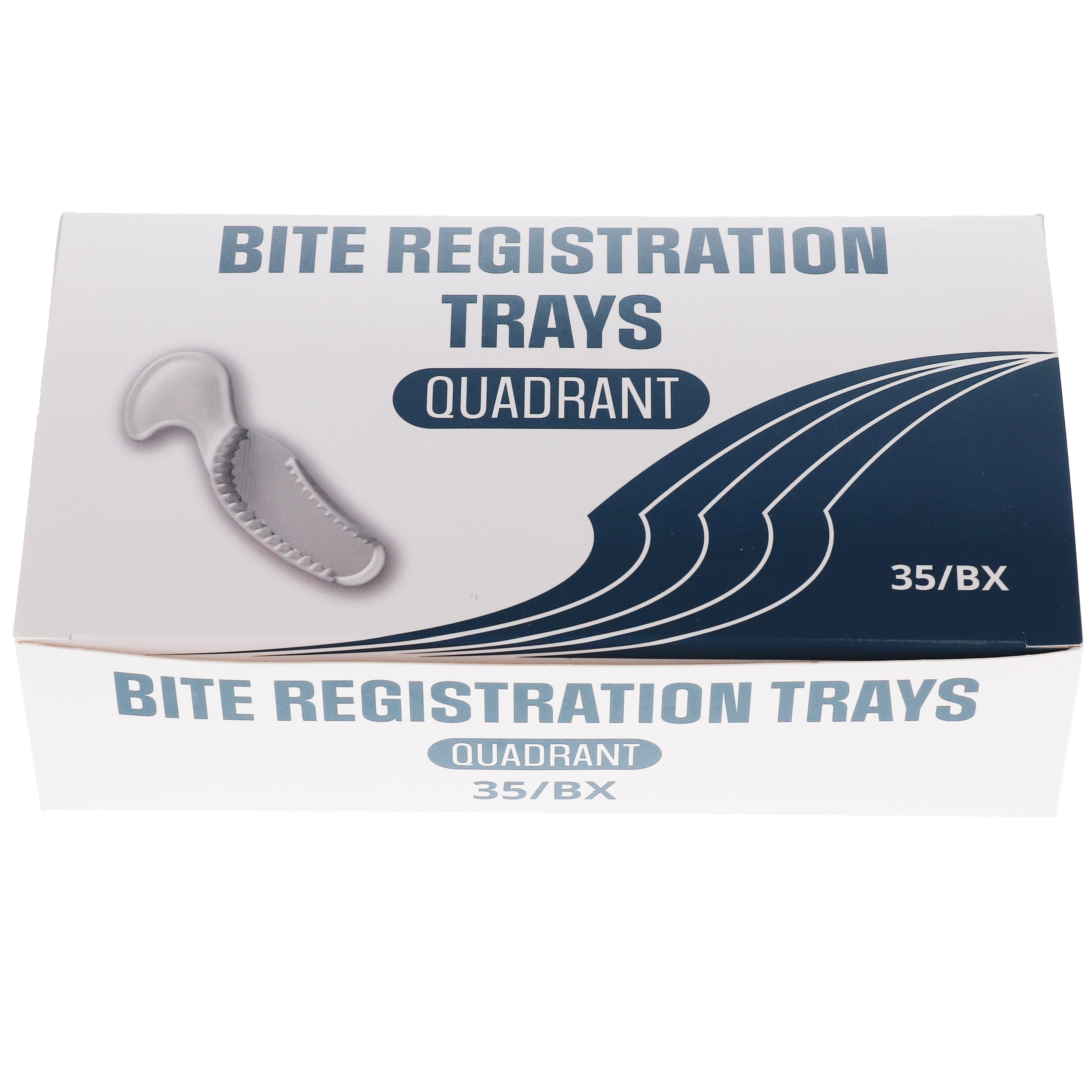 House Brand Dentistry 108118 Dental Bite Registration Trays Quadrant 35/Bx