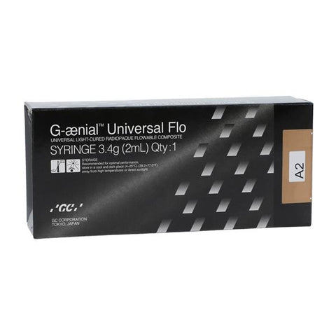 GC 004203 G-aenial Universal Flo Light Cure Flowable Composite Syringe A2 3.4 Gm