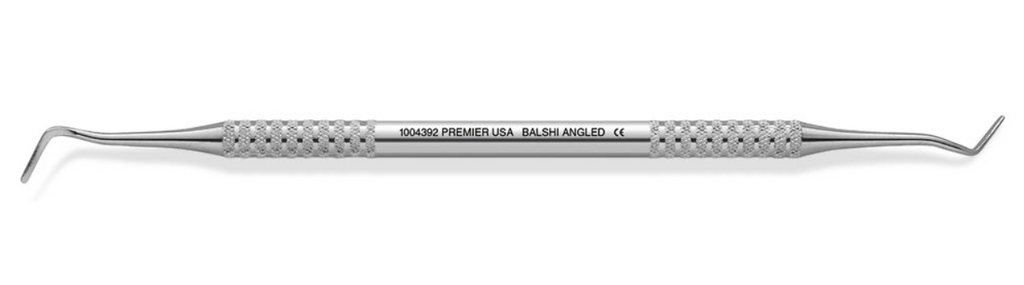 Premier Dental 1004392 Double End Smooth Cord Packer Balshi Angled 1/4" Tactile Handle