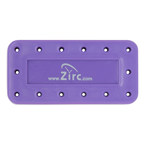 Zirc Dental 50Z403R Magnetic Bur Block 14 Hole Vibrant Purple Microban Autoclavable
