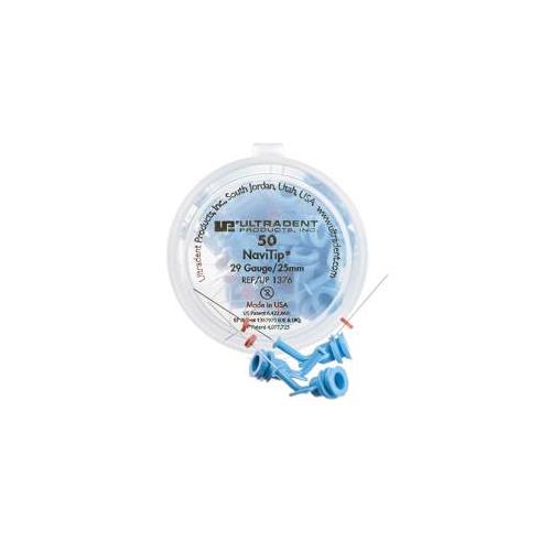 Ultradent 1376 NaviTip Delivery Tips 29 Gauge 25mm Blue 50/Pk