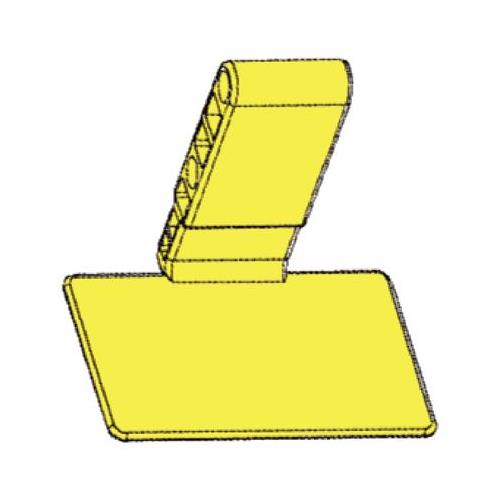 Sirona 6176528 XIOS Plus Bite Blocks with Adhesive Posterior Yellow 100/Bx