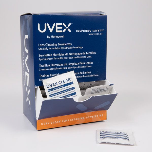 Hager 355547 UVEX Clear Plus Lens Cleaning Wipes 100/Pk