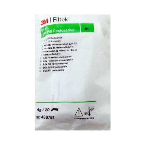 3M ESPE 4867A1 Filtek One Bulk Fill Posterior Restorative Capsules A1 0.2 Gm 20/Pk