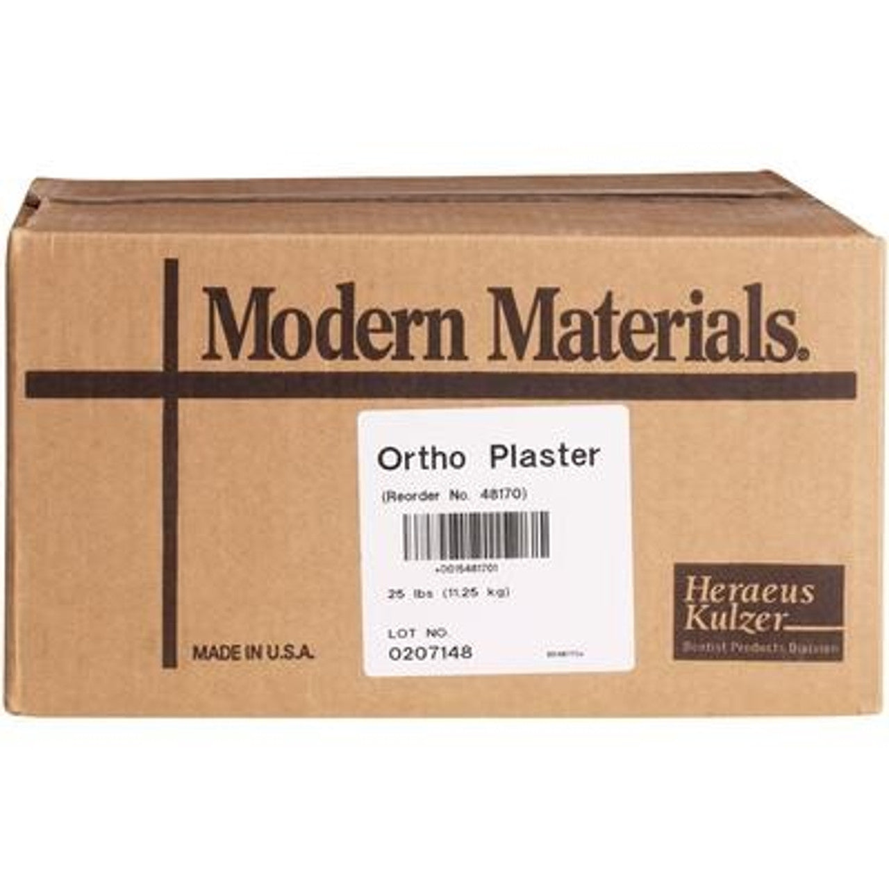Kulzer 50048170 Modern Materials Orthodontic Dental Plaster Type II Snow White 25 Lbs
