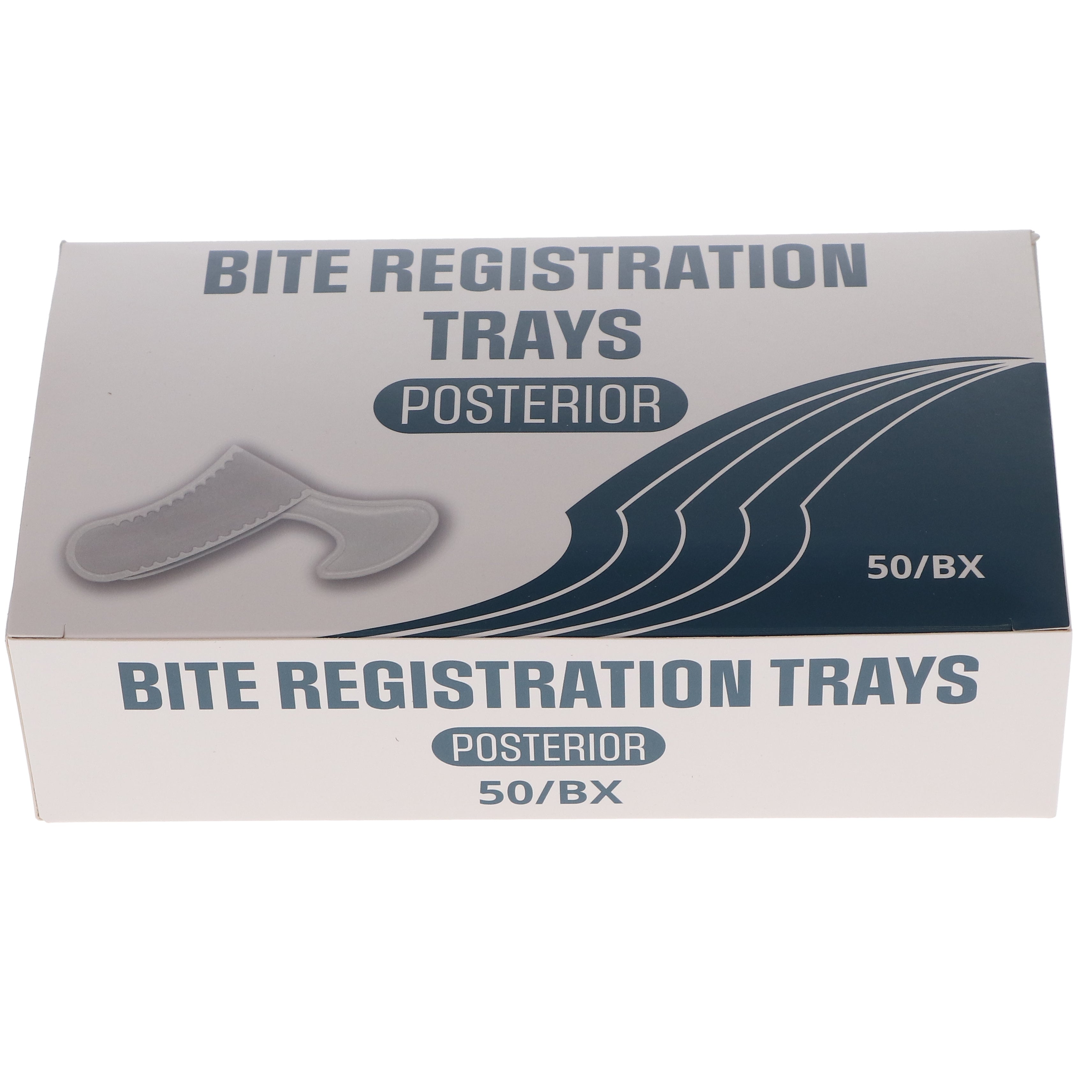 House Brand Dentistry 108117 Bite Registration Dental Trays Posterior 50/Bx