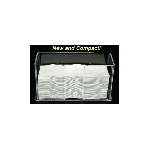 Plasdent 1206-S Multifold Towel Holder Clear Acrylic 10.5