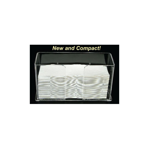 Plasdent 1206-S Multifold Towel Holder Clear Acrylic 10.5" X 5.75" X 4"