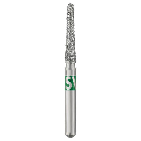 SS White 856-018C-S FG Friction Grip Piranha Round End Taper Short Shank Coarse Grit Diamond Burs 25/Pk