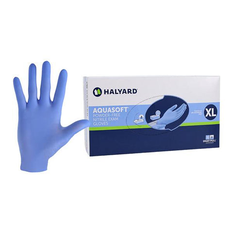 Halyard 43936 Kimberly Clark AquaSoft Blue Nitrile Gloves Extra Large 250/Box