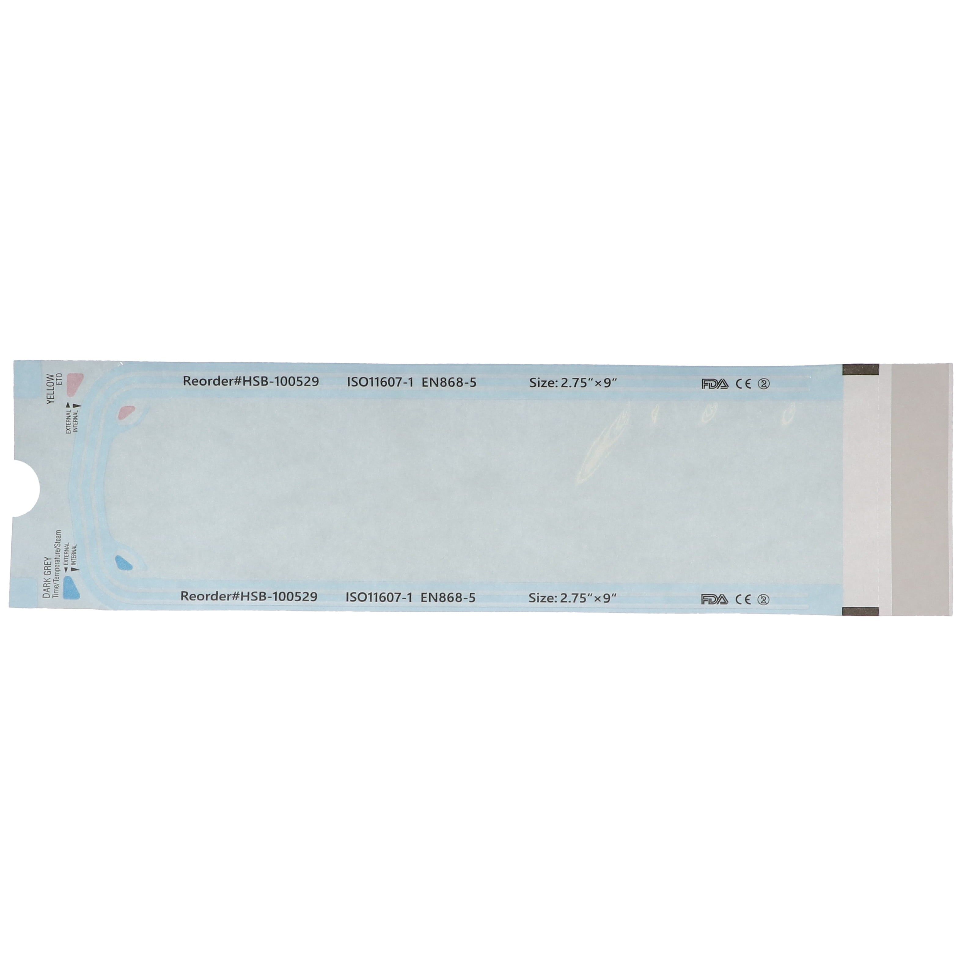 House Brand Dentistry 100529 Self-Sealing Sterilization Pouches 2.75