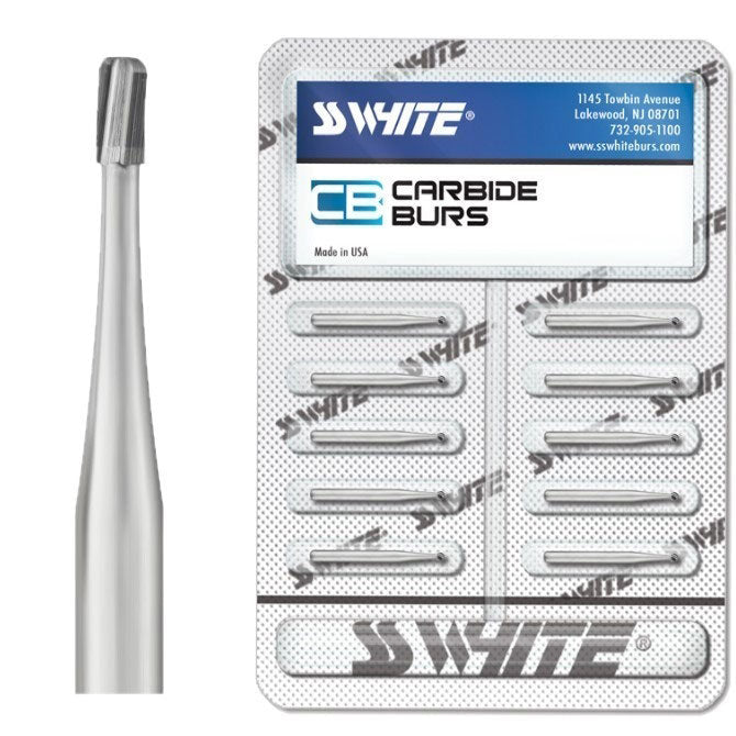 SS White 13331 FG Friction Grip #331 Pear Shaped Operative Carbide Burs 100/Pk