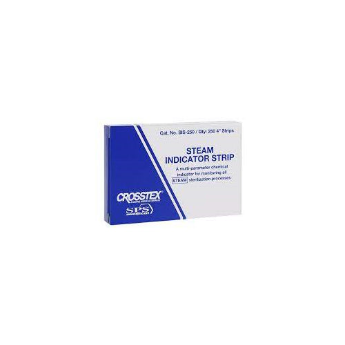 SPS Medical SIS-250 Crosstex Steam Chemical Indicator Strips 4" 250/Box