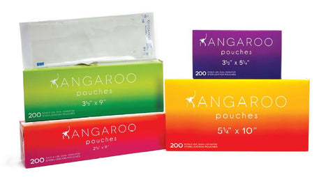 House Brand SP3X5 Kangaroo Self-Seal Sterilization Pouches 200/Bx 3.5" X 5.25" (purple)