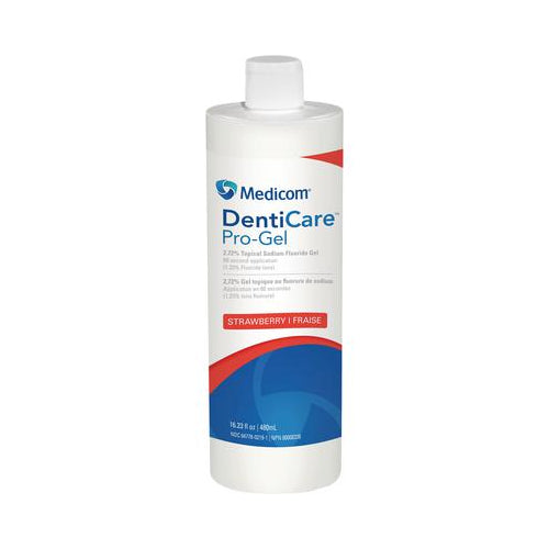 Medicom 10021-ST DentiCare Pro-Gel 60 Second 1.23% APF Strawberry 16.2 Oz