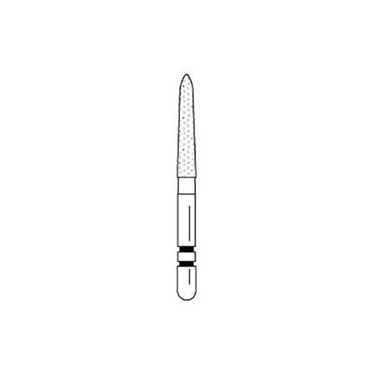 Premier Dental 2015139 Two Striper Friction Grip FG #270.9C Coarse Flame Shaped Diamond Burs 5/Pk