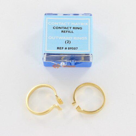 Danville Materials 89507 Contact Matrix Sectional Rings Outward Gold 2/Pk