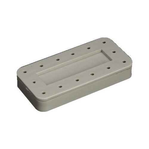 Plasdent 400BR-9 14 Hole Rectangular Dental Bur Block Magnetic Gray