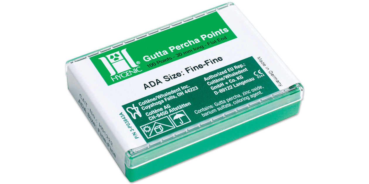 Coltene Whaledent H01474 Gutta Percha Endodontic Points #40 100/Pk