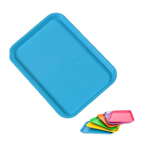 Plasdent 300BFS-2 Flat Set-Up Tray Size B Ritter Neon Blue 13 3/8