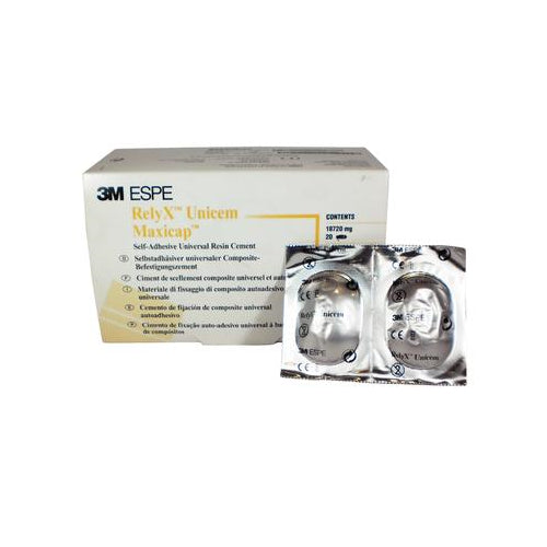 3M ESPE 56834 RelyX UniCem Maxicap Universal Resin Cement Capsules A2 20/Bx EXP Feb 2024