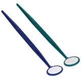 House Brand Dentistry 101232 Disposable Dental Oral Mouth Mirrors 100/Pk 50 Green 50 Blue
