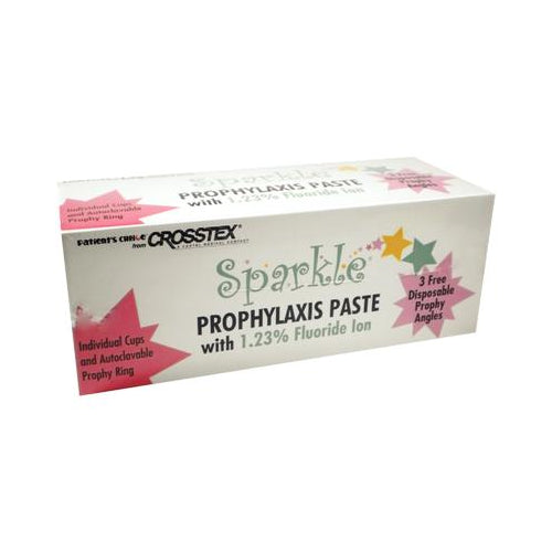 Crosstex International UPMM Sparkle Prophy Cups 1.23% Mint Medium 200/Pk