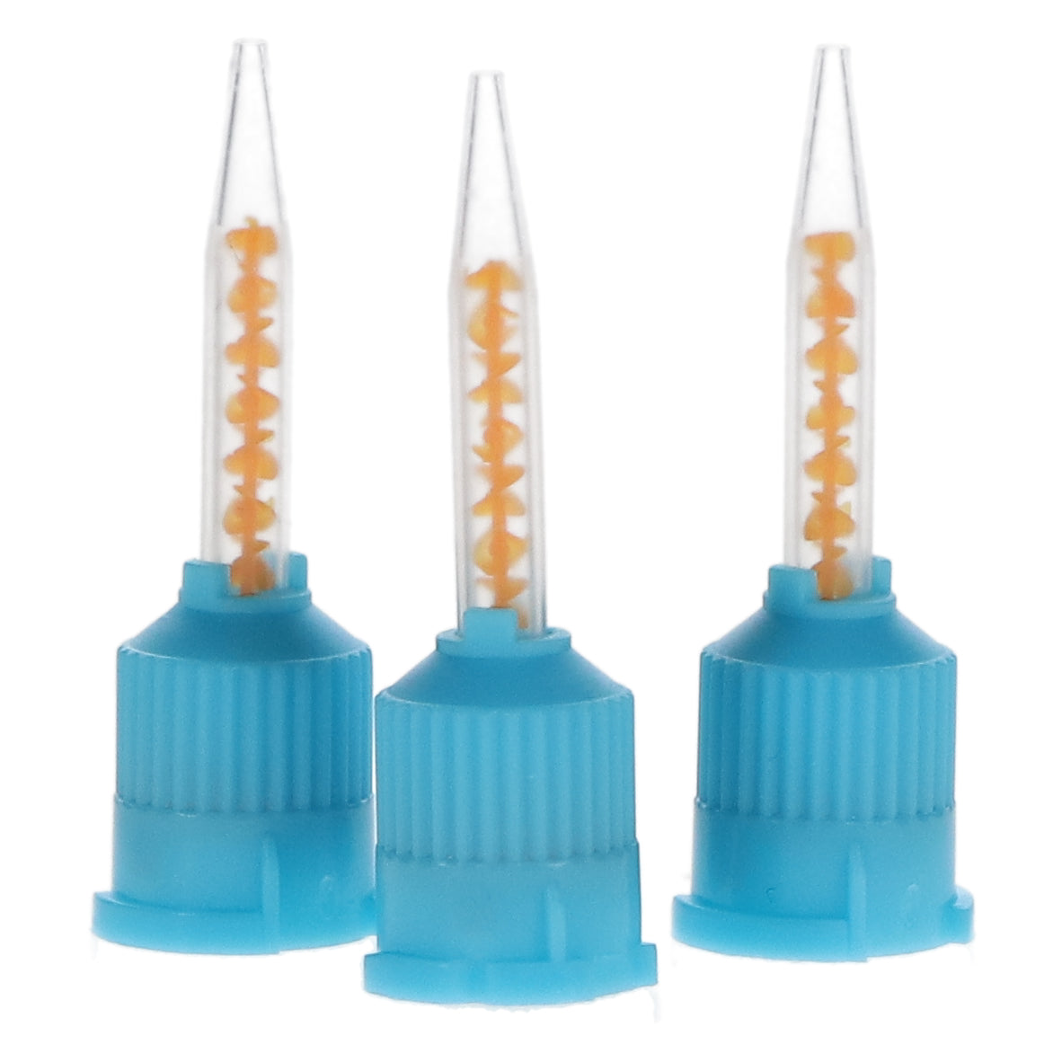 House Brand Dentistry 100617 Mixing Tips T-Style Temp Crown & Bridge Material Blue & Orange 50/Pk