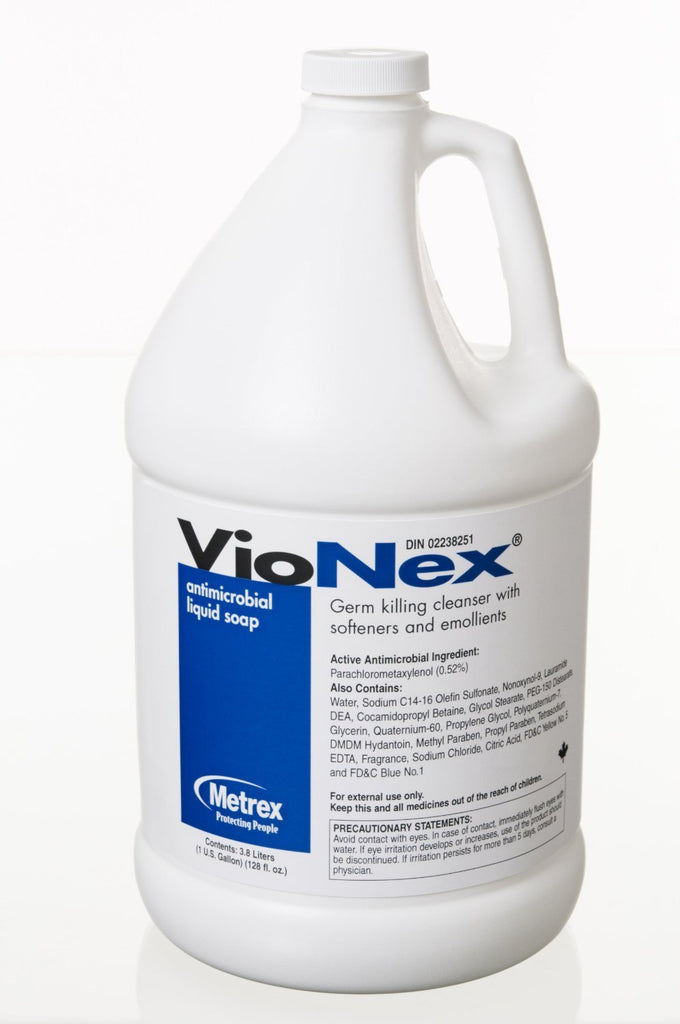 Metrex 10-1500 VioNex Antimicrobial Liquid Soap .5% PCMX Handwash 1 Gallon