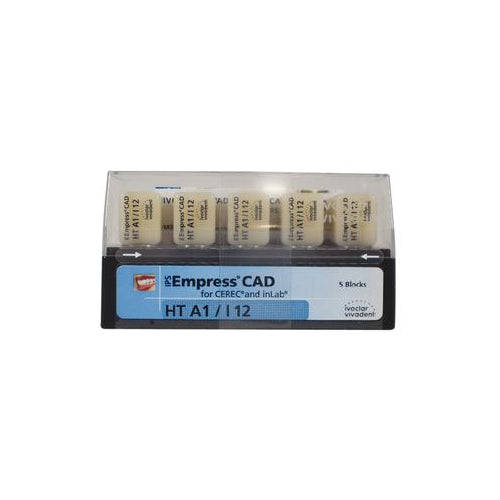 Ivoclar Vivadent 602520 IPS Empress CAD CEREC Blocks InLab HT A1 I12 5/Pk
