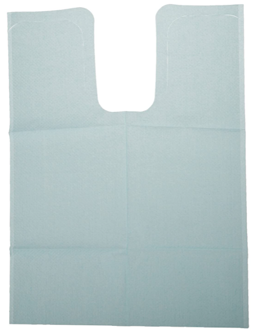Tidi 917673 Chainless Dental Patient Bibs Paper Poly 18