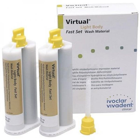 Ivoclar Vivadent 562830 Virtual VPS Impression Material Light Body Fast Set 50 mL 2/Pk