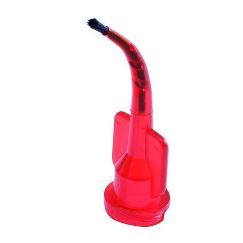 Vista Dental 321450 Spira-Flo Brush Tips Red Viscous Material Delivery 500/Bx