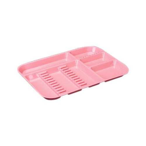 Plasdent 300BD-6 Set-Up Dental Tray Divided Size B Ritter Coral Plastic 13.5