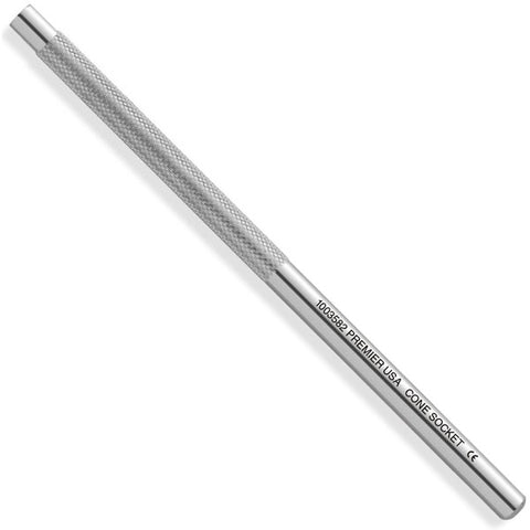 Premier Dental 1003582 Mirror Handle Cone Socket Round Stainless Steel