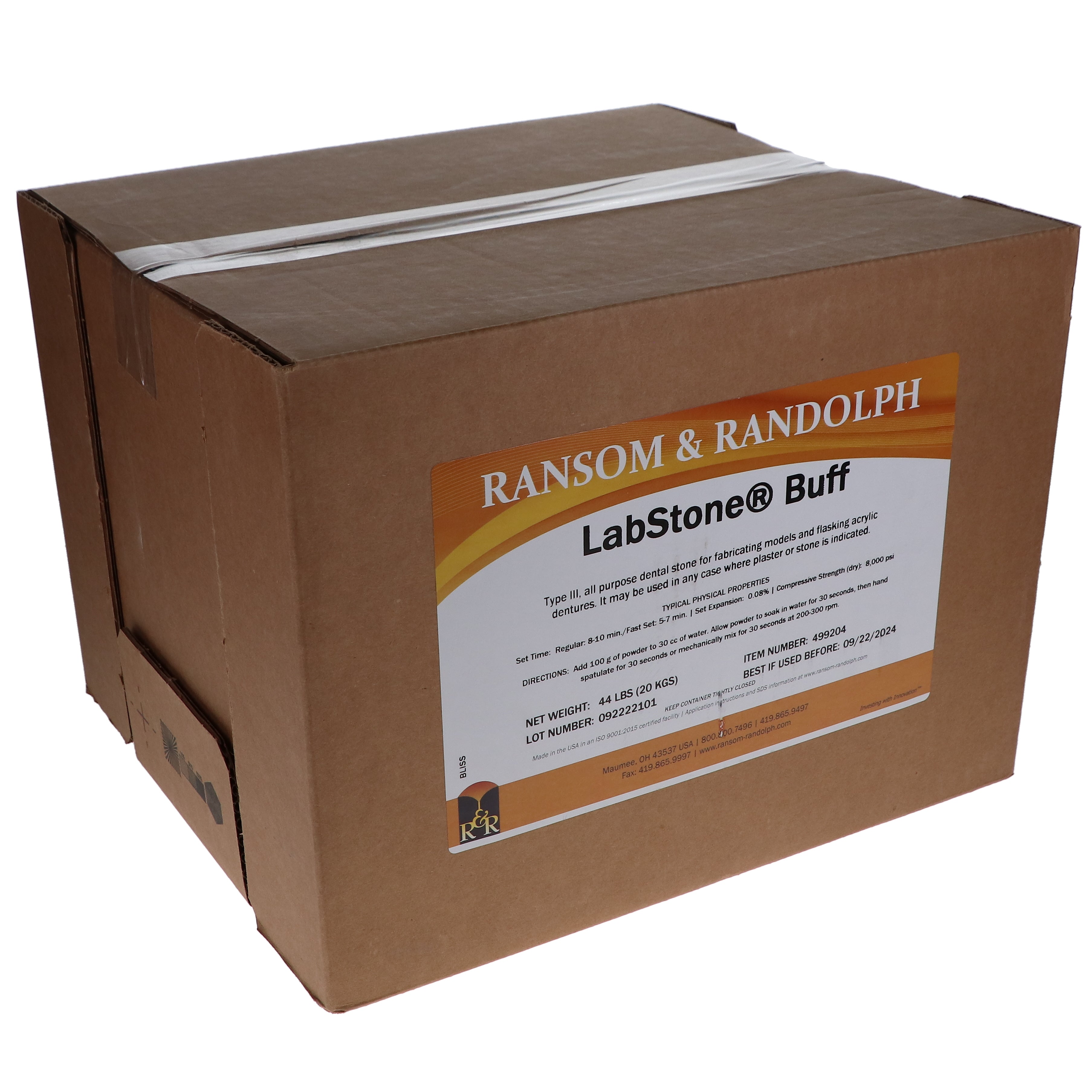 House Brand Dentistry 102117 Dental Labstone 44 Lb Yellow Buff