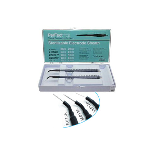 Coltene Whaledent S6012A PerFect TCS 45 Degree Straight Knife Sterilizable Electrode Sheaths 2/Pk
