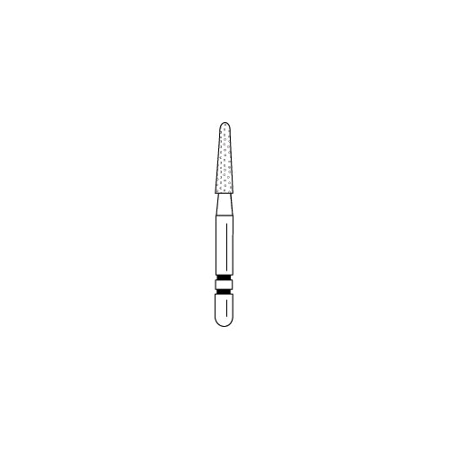 Premier Dental 2015473 Two Striper FG Friction Grip 799.6.5C Round End Taper Coarse Grit Diamond Burs 5/Pk